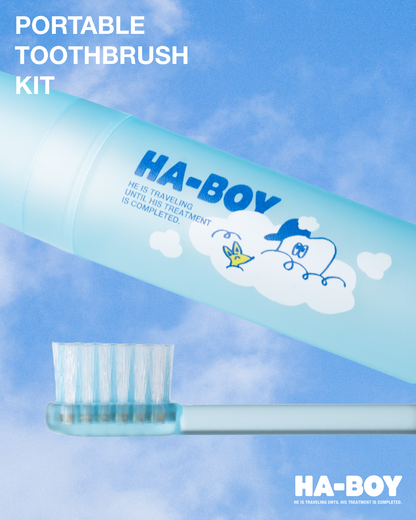 PORTABLE TOOTHBRUSH KIT  - Blue
