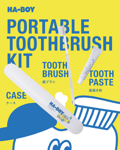 PORTABLE TOOTHBRUSH KIT  - White