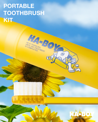 PORTABLE TOOTHBRUSH KIT  - Yellow