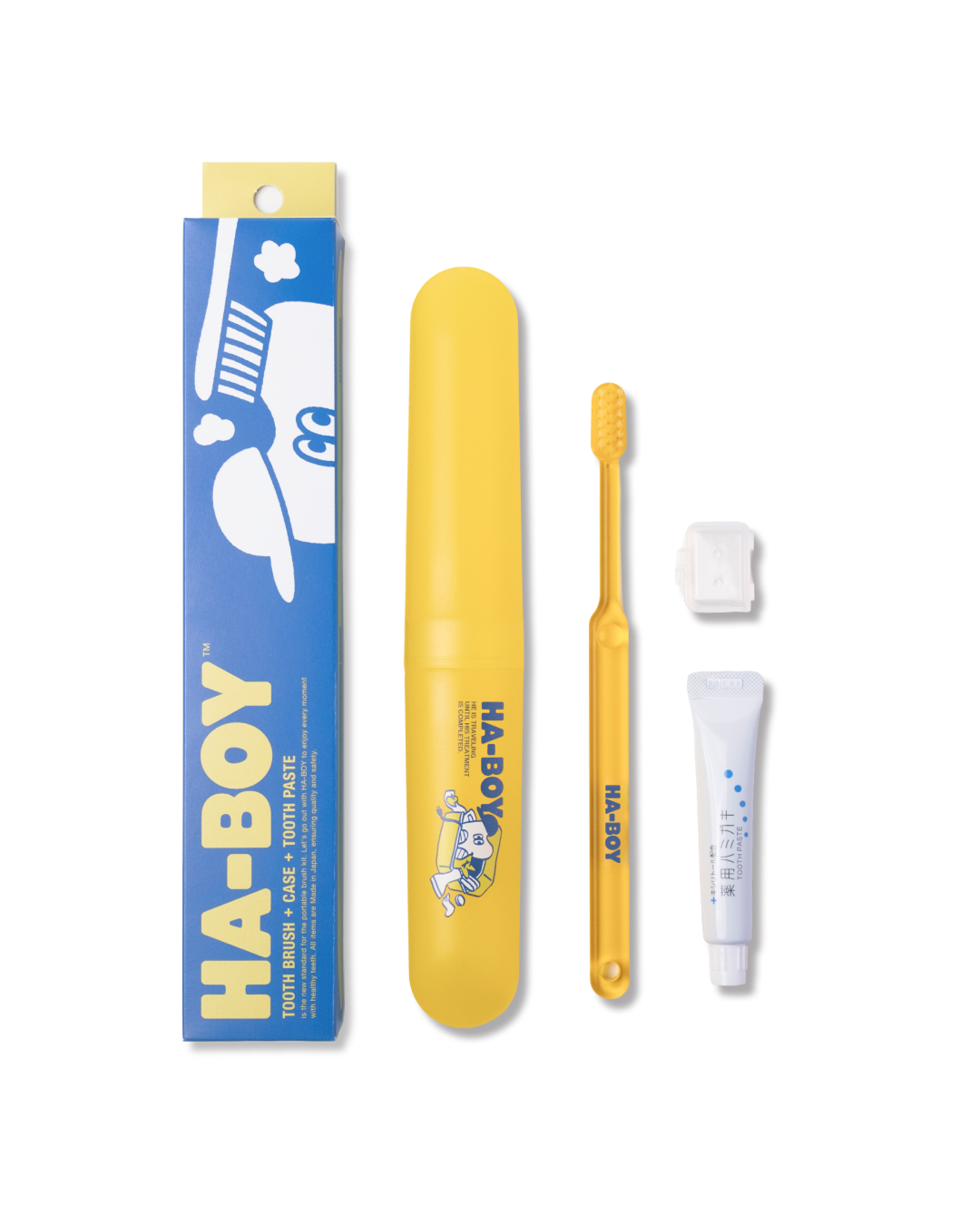 PORTABLE TOOTHBRUSH KIT  - Yellow