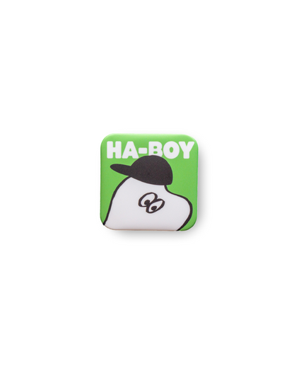 缶バッチ - Hello HA-BOY